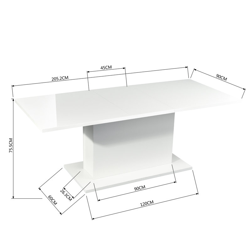 Brence Extendable Dining Table