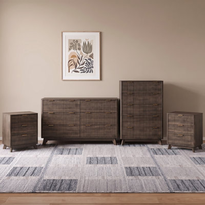 4-Piece Bedroom Set with 2 Dressers and 2 Nightstands