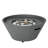 Eith 13.5" H x 30.5" W Conical Steel Outdoor Gas Propane Fire Pit Table with Lid