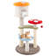 Cute Mushroom Cat Tree 48'' Tall Cat Tower w/ Sisal Scratching Posts Top Condo