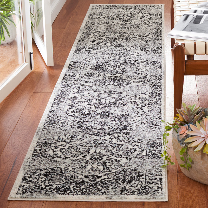 Tapis oriental tissé à la machine Hawkin, Tapis de couloir 2 pi x 11 pi