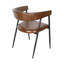 Chaise Brisbane Halstead en cuir de châtaignier