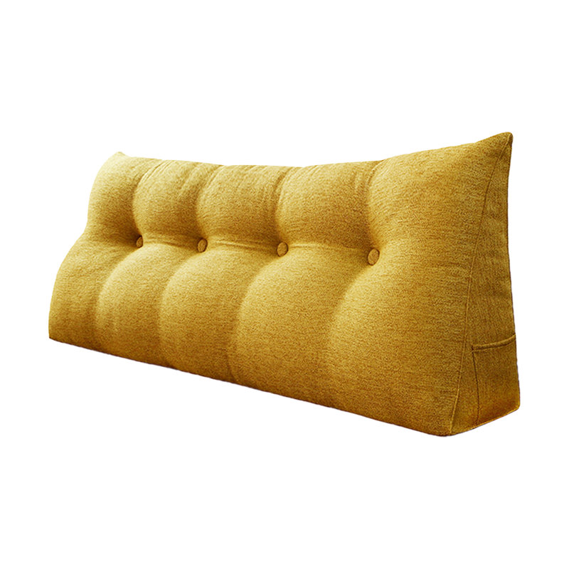 Cushion, 50cm H x 140cm W, Yellow