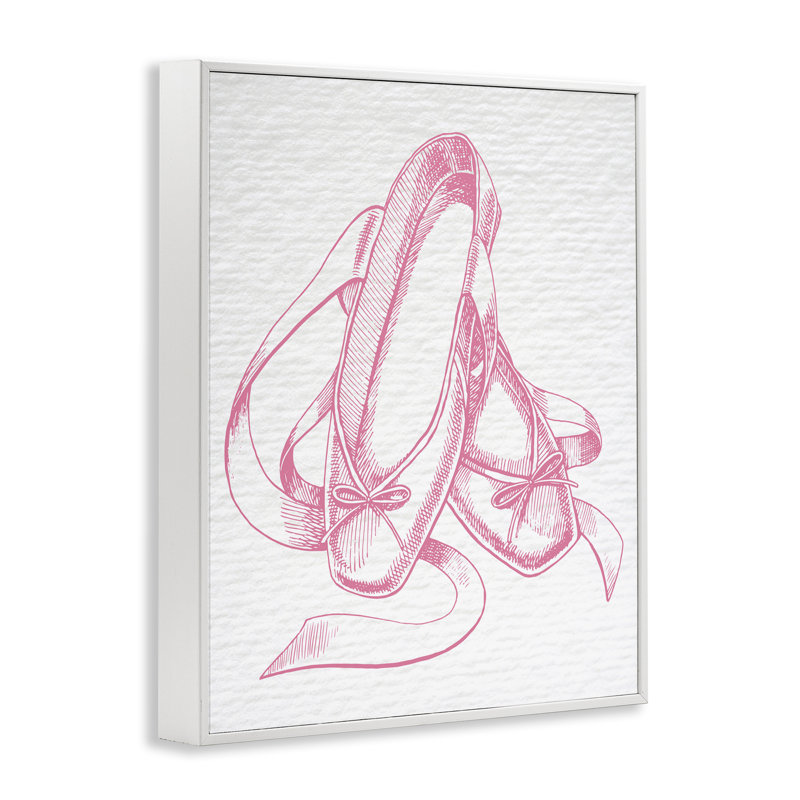 Art de giclée rose par Daphne Polselli, Giclée encadrée blanc bord de mer, H 20 po x l 16 po