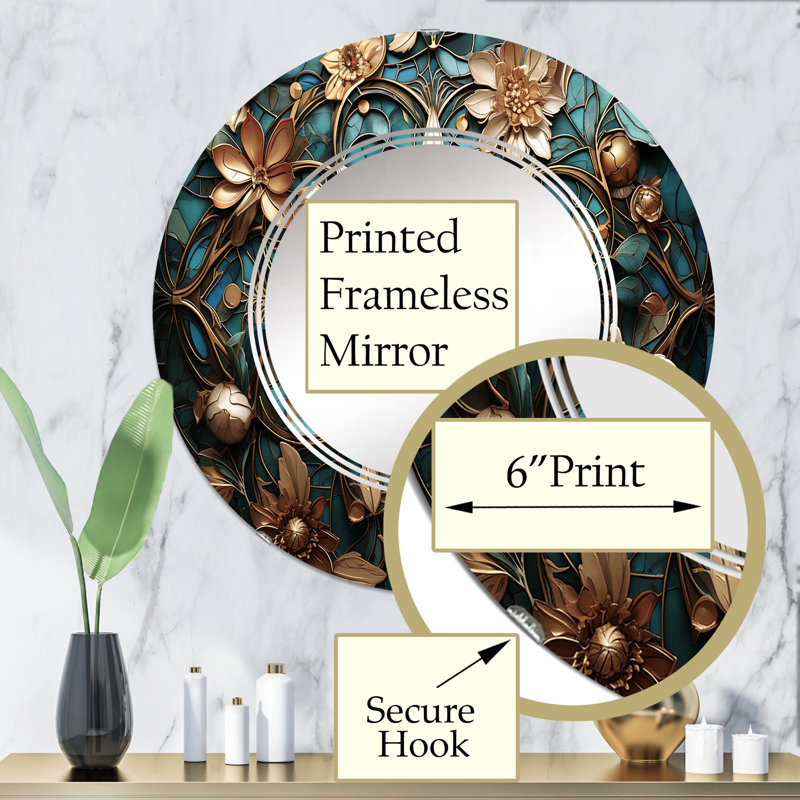 Longmoore Circle Wall Mirror, 32" x 32"