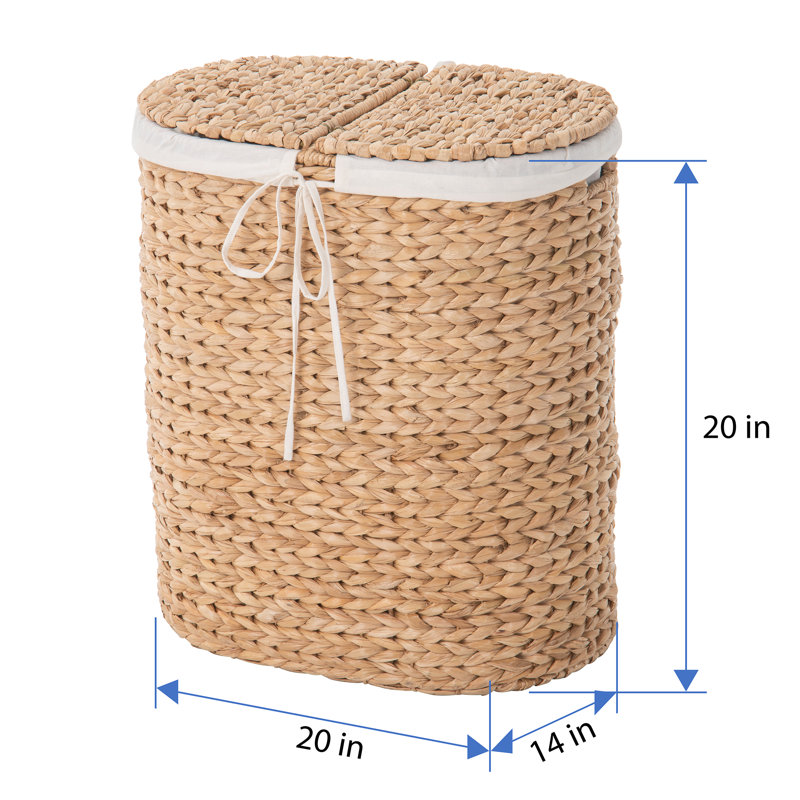 Hand Woven Laundry Hamper with Handles