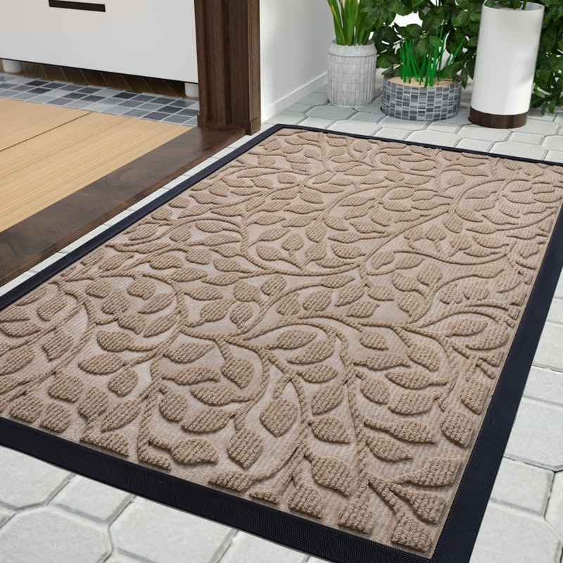 Thormora Non-Slip Doormat, Khaki, 32" W x 48" L
