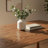 Kinni Dining Table, Walnut Brown Wood, Bent Legs, Rectangular 63 Inch