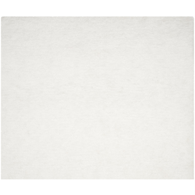 Detweiler Sheep Shag Hand Woven Performance Solid Color Rug, Square 6'