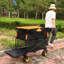 Chariot pliant de grande capacité avec chariot extensible