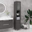 Armoire tour autoportante Aleron avec tablettes réglables pour la salle de bain ou le salon-826876537