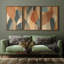 Art mural encadré sur toile, impressions murales abstraites rétro 24 "x 36"-750048039-750048036