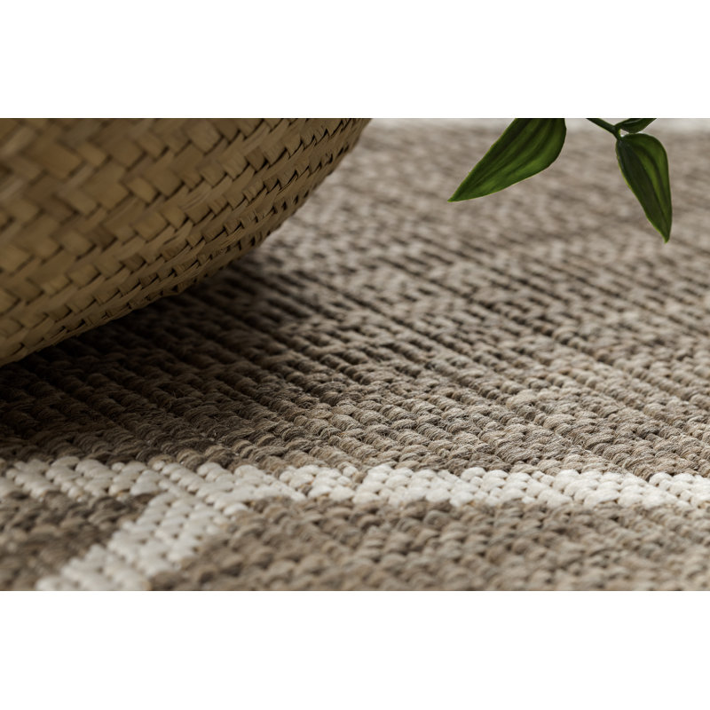 Toughkenamon Geometric Indoor / Outdoor Area Rug, Rectangle 60 x 110cm