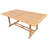 Duchene Butterfly Leaf Solid Teak Wood Rectangular Trestle Dining Table