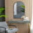 Iron Frame Vertical Arch Mirror