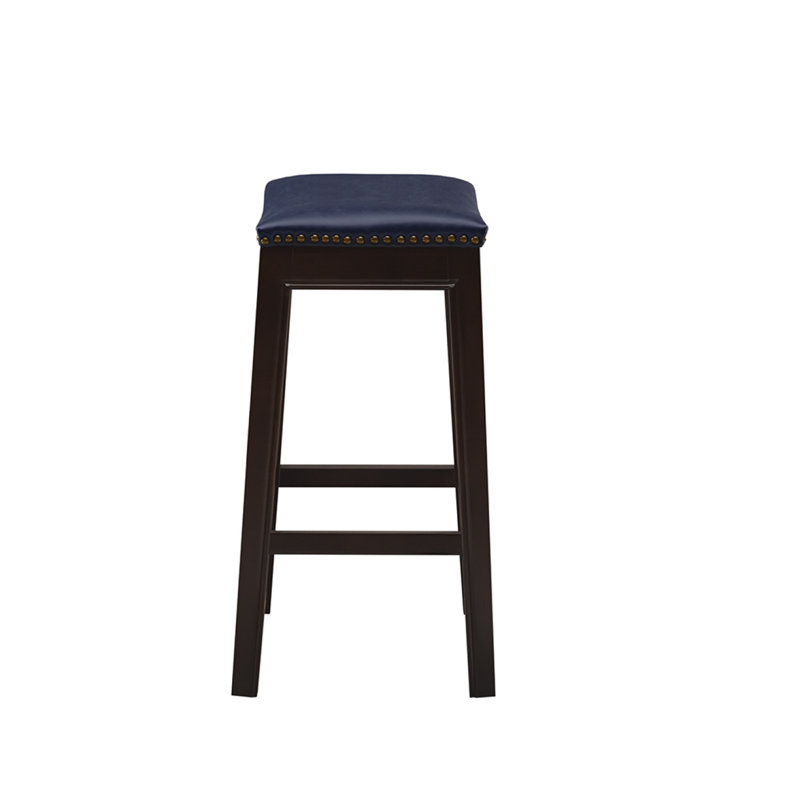 Tabouret de comptoir Saddle, Tanné, Noir