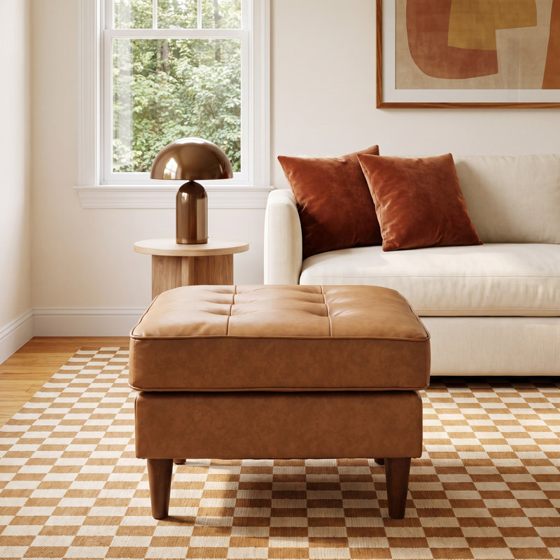 Geo 30" Wide Upholstered Ottoman