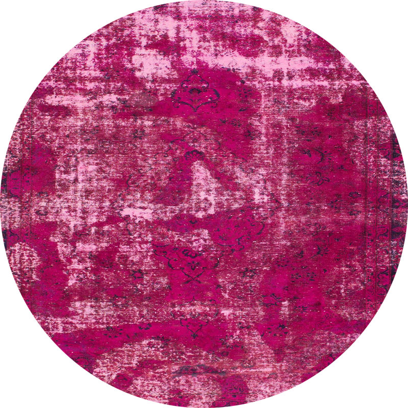 Abstract Indoor Rug, Round 7'