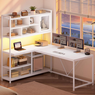 Shellsburg Modular L-Shaped Steel Computer Desk