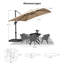 274cm X 335cm Rectangular Cantilever Parasol-1024585457