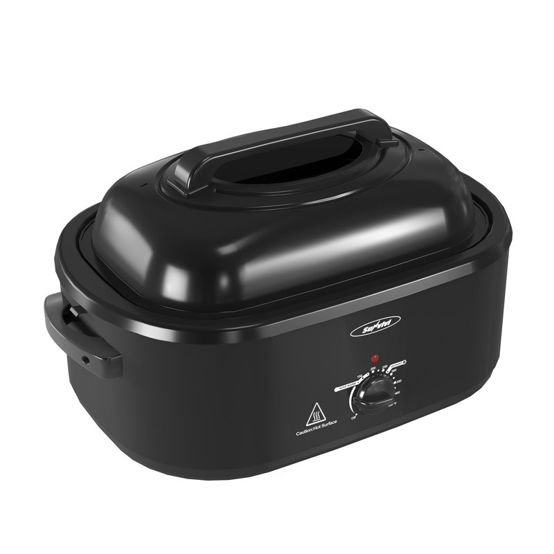Electric Roaster Oven With Removable Pan, Black, 15qts.