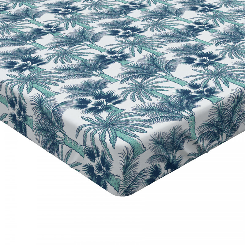 Microfiber Floral Fitted Sheet, Full Fitted Sheet