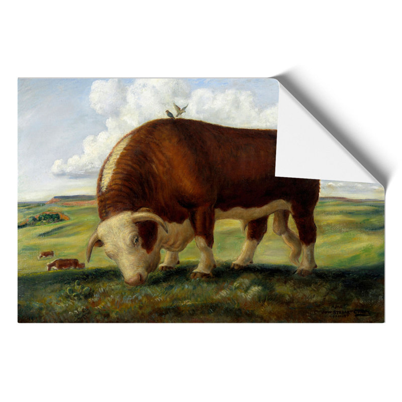 Ajax Bull Cow by John Steuart Curry - No Frame Print, 30cm H x 42cm W x 0.1cm D