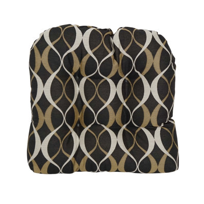 19-Inch U-Shaped Premium Outdoor Tufted Dining Chair Cushion