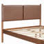 Lit plateforme tapissier en similicuir
