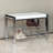 Chafic Faux Leather Upholstered Shoe Storage Bench-537251821
