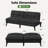 60.2" Upholstered Sleeper Sofa Bed Convertible Futon-324227909