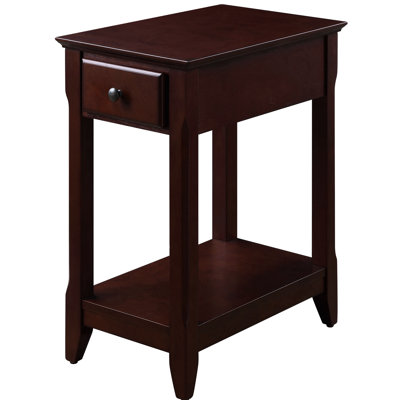 Accent Table With Drawer And Shelf - Ideal For Small Space Style Living