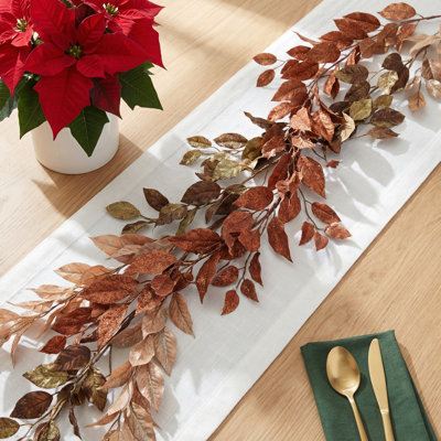 60" Artificial Eucalyptus Fall Garland Set of 3, Multicolor