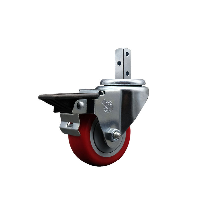 Polyurethane Casters, Red