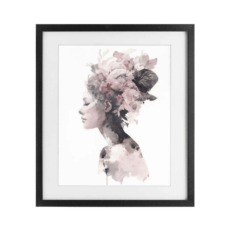 «Nature's Empress», reproduction encadrée sous verre, conception de Svetlana Aleynikova, H 16 po x l 13 po, Cadre noir minuit