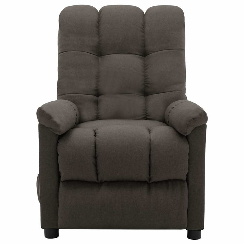 Massage Recliner Chair Electric Reclining Chair for Elderly, Gray 100% Polyester