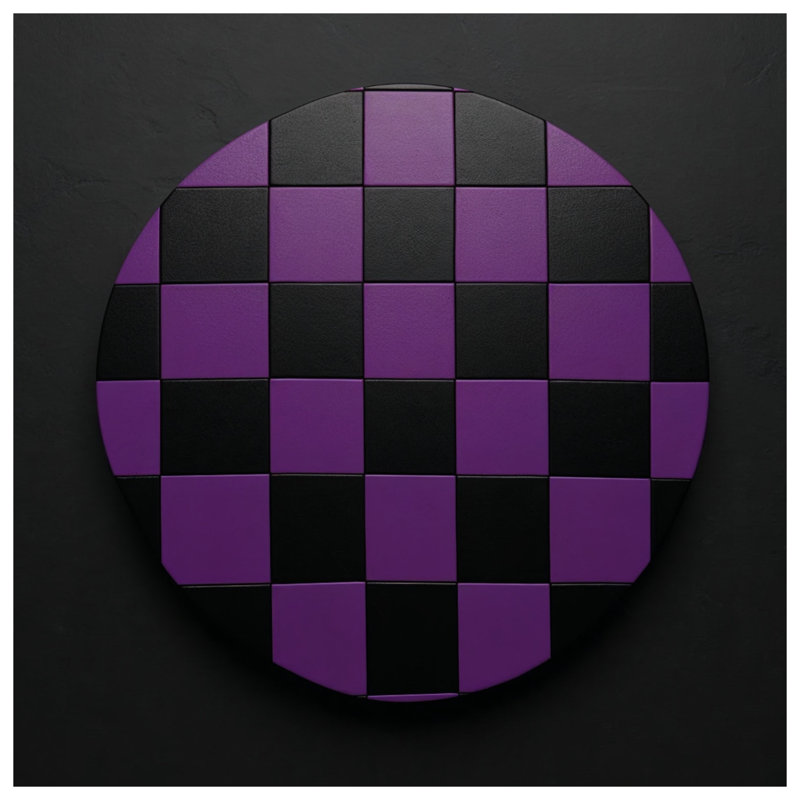 Housses de couette à carreaux violets, Très grand lit