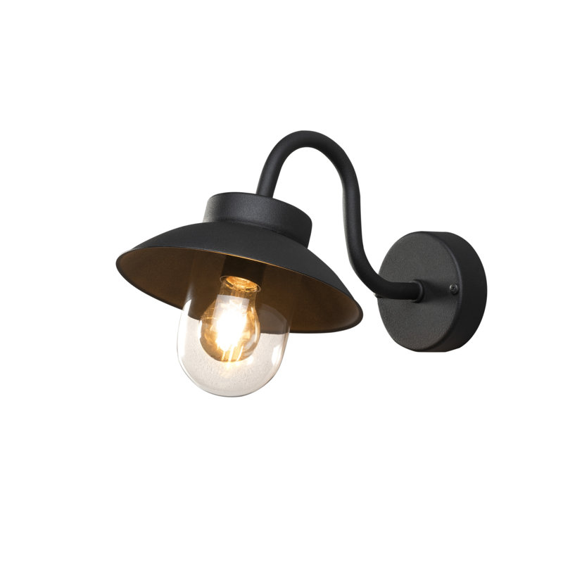 Vega Mini Outdoor Wall Light, Black