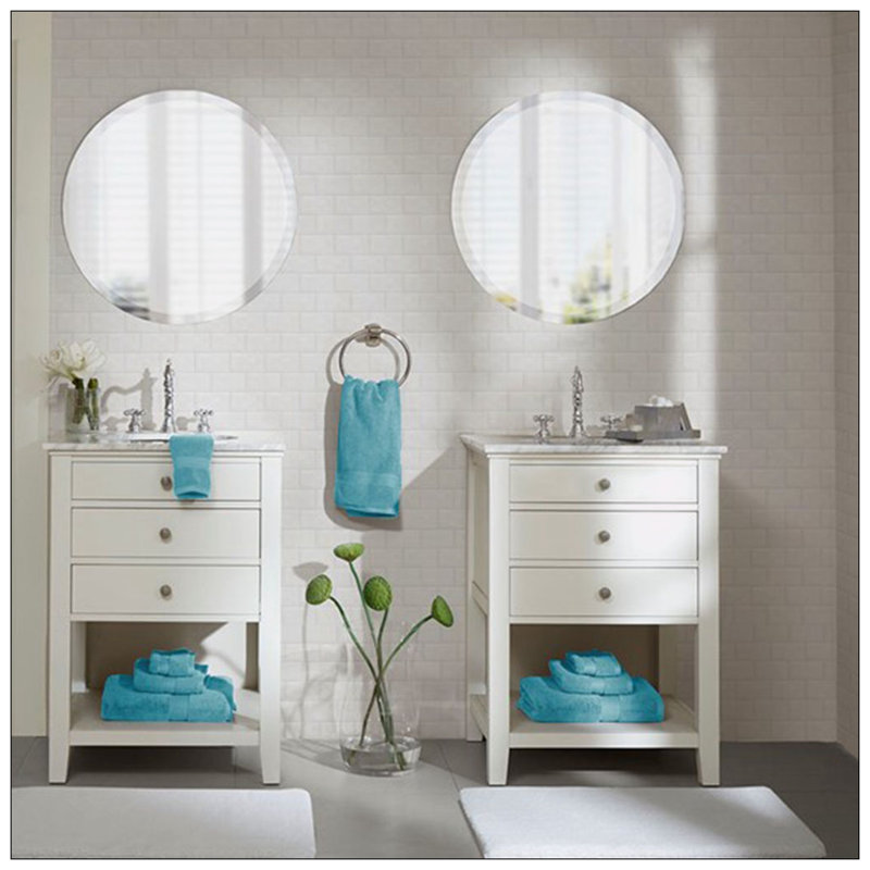 Ensemble de 8 valises pour chambre d'amis 100% coton, Turquoise