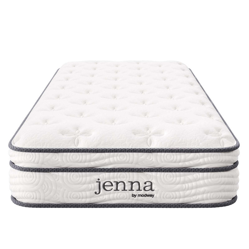 Modway Jenna 8" Innerspring and Foam Narrow Twin Mattress, 8"