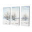 «Snow Winter Minimalisme Landscape II», ensemble d'art sur toile-107762849-107762850