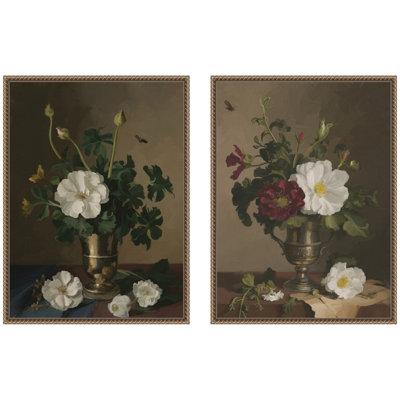 «Simple Arrangement & Arranged Wedding», ensemble de 2 toiles encadrées par Mary Sparrow