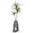 38" Real Touch Artificial Yucca Tree In Modern Planter - Cute Yucca Tree In A Grey Contemporary Pot