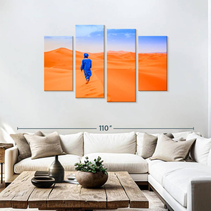Nicci Berber In The Desert, 48'' H x 75'' W
