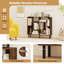 Open Bookshelf Modern Geometric Bookcase-1365791271