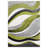 Dubach Abstract Machine Made Power Loom Polypropylene Indoor Area Rug in Gray/Green/White-2042348106