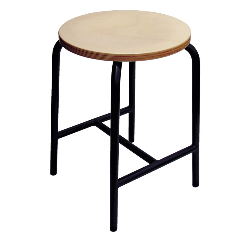 Rexford Ergonomic Industrial Stool, H50 x W48 x D48cm
