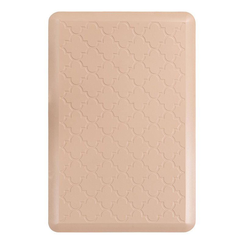 Tapis de cuisine antidérapant Bayonville, Rectangle 2 pi x 3 pi, Beige