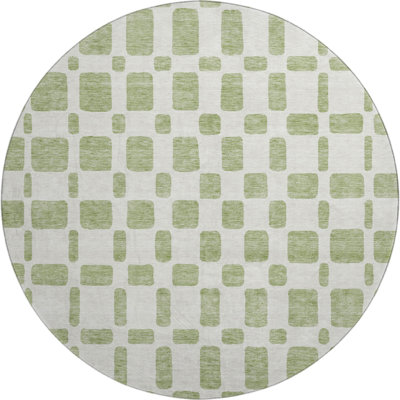 Premium Machine Washable Prisco Aloe Rug