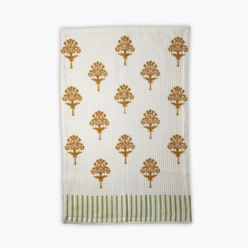 Harmony Cotton Waffle Kitchen Towels - Set of 2 (Multi-color)